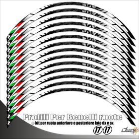 IRIDEA DESIGN 1717TRKWH00887 MOTORCYCLE RIM STICKERS