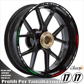 IRIDEA DESIGN 1717MT9TRI00890 MOTORCYCLE RIM STICKERS