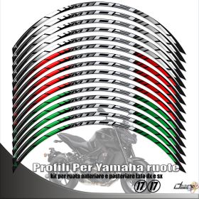 IRIDEA DESIGN 1717MT9TRI00890 MOTORCYCLE RIM STICKERS