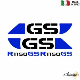 ADHESIFS LATERALES RESERVOIR NOIR BLEU POUR BMW R 1150 GS / ADVENTURE 2002-2003