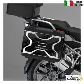 SIDE CASES STICKERS BLACK SILVER FITS BMW R 1250 GS 2019-2019