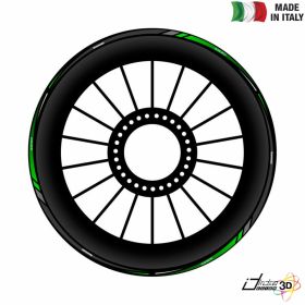SPECIFISCHE FELGEN STICKERS AUFKLEBER KIT GRUN FUR KAWASAKI Z 1000 2014-2019
