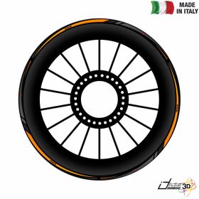 RIM STICKERS ORANGE FITS SUZUKI GSX-R 1000 750 2010-2016