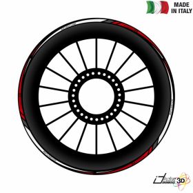 SPECIFISCHE FELGEN STICKERS AUFKLEBER KIT ROT FUR BMW R 1200 GS ADV 2014-2018
