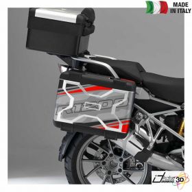 SIDE CASES STICKERS RED FITS BMW VALIGIE VARIO 2A SERIE