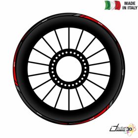 PROFILI ADESIVI CERCHI ROSSO FOR