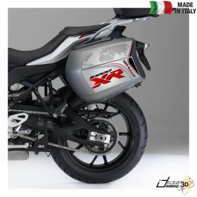 SIDE CASES STICKERS SILVER RED FITS BMW S 1000 XR 2015-2019