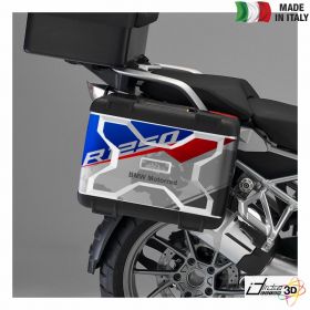 SIDE CASES STICKERS SI RED BLUE FITS BMW R 1250 GS 2019-2019