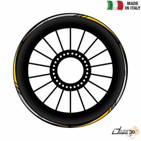 SPECIFIC WHEEL RIM STICKERS KIT YELLOW FITS KAWASAKI Z 300 2015-2019