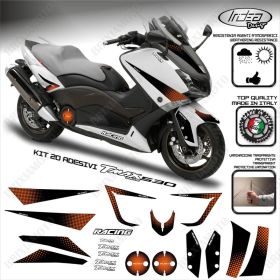 20 ADESIVI IRIDEA 30 NERO ARANCIONE