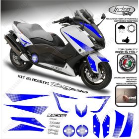 20 ADESIVI IRIDEA 30 GRAFICA BLU BIANCO