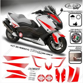 20 ADESIVI IRIDEA 30 GRAFICA ROSSO BIANCO