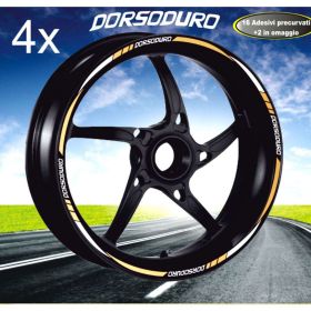 Autocollants de jante de moto IRIDEA DESIGN BIC-APR-DOR-WH-GO