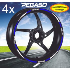 IRIDEA DESIGN BIC-APR-PEG-WH-BL MOTORCYCLE RIM STICKERS