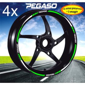 IRIDEA DESIGN BIC-APR-PEG-WH-GR MOTORCYCLE RIM STICKERS