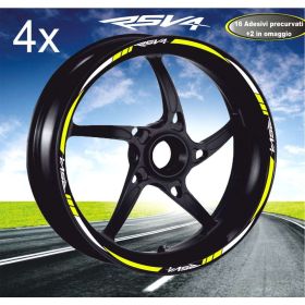 IRIDEA DESIGN BIC-APR-RSV-WH-YE MOTORCYCLE RIM STICKERS