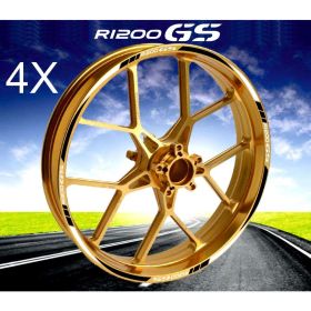 IRIDEA DESIGN BIC-BMW-GS1-WH-BK MOTORCYCLE RIM STICKERS