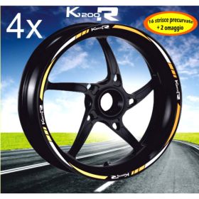 AUTOCOLLANTS DE JANTE DE MOTO IRIDEA DESIGN BIC-BMW-K12-WH-GO