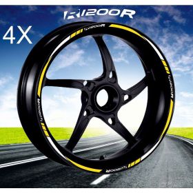 SET PROFILI CERCHIO ADESIVI BIANCO GIALLO