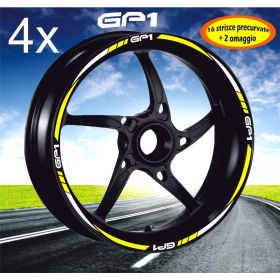 SET PROFILI CERCHIO ADESIVI BIANCO GIALLO