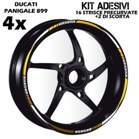 PROFILE WHEEL RIM STICKERS BIANCO ORO