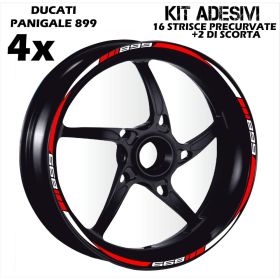 IRIDEA DESIGN BIC-DUC-PAN-WH-RE MOTORCYCLE RIM STICKERS