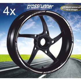 MOTORRAD FELGENAUFKLEBER IRIDEA DESIGN BIC-HON-CSS-WH-SI