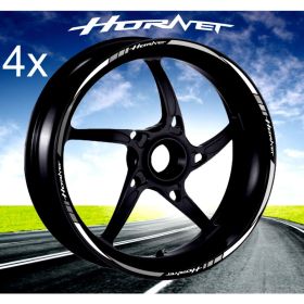 IRIDEA DESIGN BIC-HON-HO2-WH-SI MOTORCYCLE RIM STICKERS