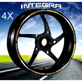 AUTOCOLLANTS DE JANTE DE MOTO IRIDEA DESIGN BIC-HON-INT-WH-GO