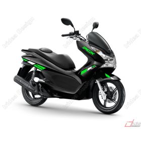 SET ADESIVI GRAFICA BIANCO VERDE BICOLORE