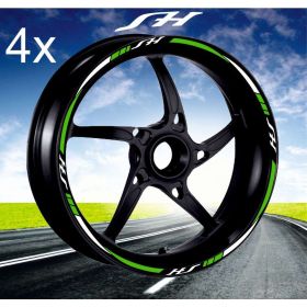 IRIDEA DESIGN BIC-HON-SH3-WH-GR MOTORCYCLE RIM STICKERS