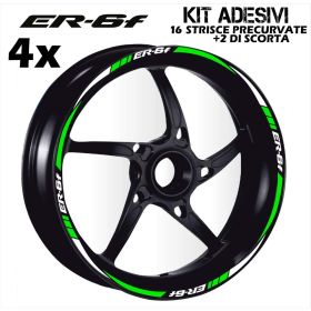 IRIDEA DESIGN BIC-KAW-ERF-WH-GR MOTORCYCLE RIM STICKERS