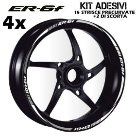 AUTOCOLLANTS DE JANTE DE MOTO IRIDEA DESIGN BIC-KAW-ERF-WH-SI