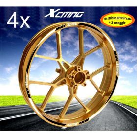 AUTOCOLLANTS DE JANTE DE MOTO IRIDEA DESIGN BIC-KIM-XCI-WH-BK