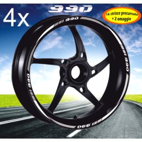 IRIDEA DESIGN BIC-KTM-990-WH-SI MOTORCYCLE RIM STICKERS