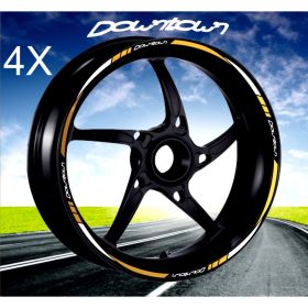 IRIDEA DESIGN BIC-KYM-DOW-WH-GO MOTORCYCLE RIM STICKERS