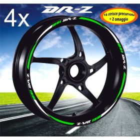 IRIDEA DESIGN BIC-SUZ-DRZ-WH-GR MOTORCYCLE RIM STICKERS