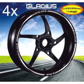 MOTORRAD FELGENAUFKLEBER IRIDEA DESIGN BIC-SUZ-GLA-WH-SI