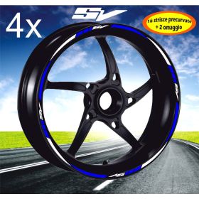 IRIDEA DESIGN BIC-SUZ-SV2-WH-BL Motorcycle rim stickers