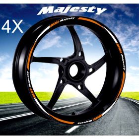 MOTORRAD FELGENAUFKLEBER IRIDEA DESIGN BIC-YAM-MAJ-WH-OR