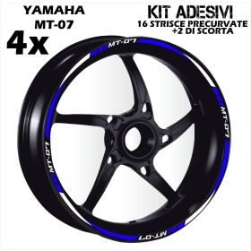 IRIDEA DESIGN BIC-YAM-MT7-WH-BL MOTORCYCLE RIM STICKERS