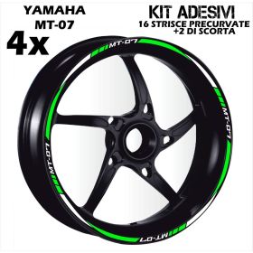 IRIDEA DESIGN BIC-YAM-MT7-WH-GR MOTORCYCLE RIM STICKERS