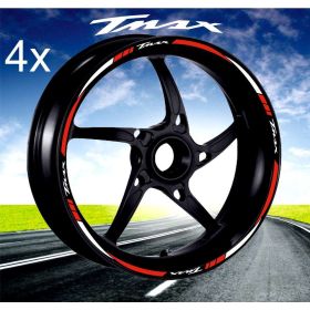 IRIDEA DESIGN BIC-YAM-T01-WH-RE MOTORCYCLE RIM STICKERS