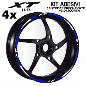IRIDEA DESIGN BIC-YAM-XT-17-17-WH-BL MOTORCYCLE RIM STICKERS