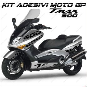 ADHESIFS SPORT SCOOTER GRAFICA COMPATIBLE YAMAHA TMAX T MAX 500 01/07 NOIR MOTO