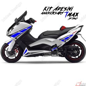 ADHESIFS ANNIVERSARY GRAFICA COMPATIBLE YAMAHA TMAX T-MAX 2012-16 NOIR BLEU