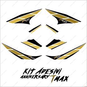 ADHESIFS ANNIVERSARY GRAFICA COMPATIBLE YAMAHA TMAX T-MAX 08 11 NOIR OR SPORT