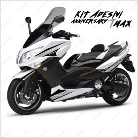ADHESIFS ANNIVERSARY GRAFICA COMPATIBLE YAMAHA TMAX T-MAX 08 11 NOIR GRIS