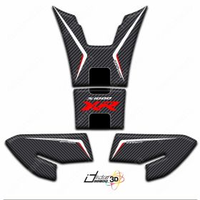 KIT 4 ADHESIFS PROTECTION RESERVOIR COMPATIBLES BMW S1000XR 00180 CARBON ROUGE