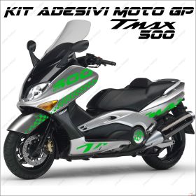 ADHESIFS SPORT SCOOTER GRAFICA COMPATIBLE YAMAHA TMAX T MAX 500 01/07 VERT MOTO